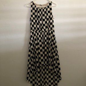 Checkered Asymmetrical Dress